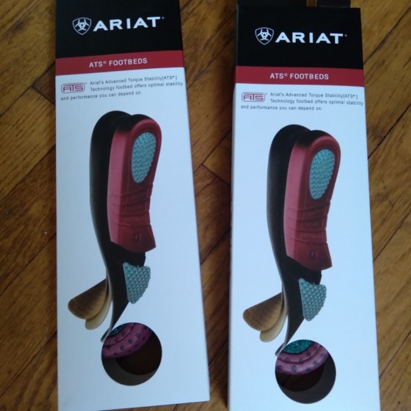 ARIAT ATS Square Toe Footbeds Insoles Size 10 - Picture 2 of 3